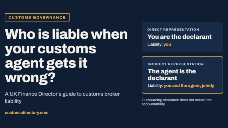 Customs agent UK